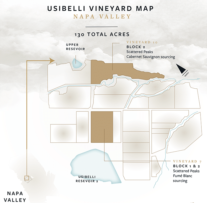 Usibelli Vineyard Map Scattered Peaks